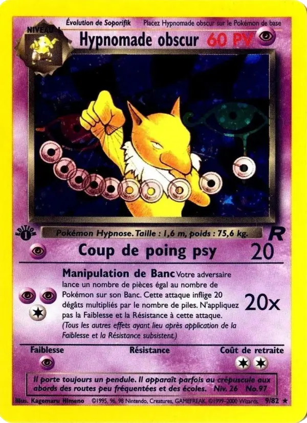 Hypnomade obscur (première édition) #9 — Team Rocket (1ère Édition)