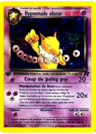 Hypnomade obscur (première édition) #9/82 — Team Rocket (1ère Édition)