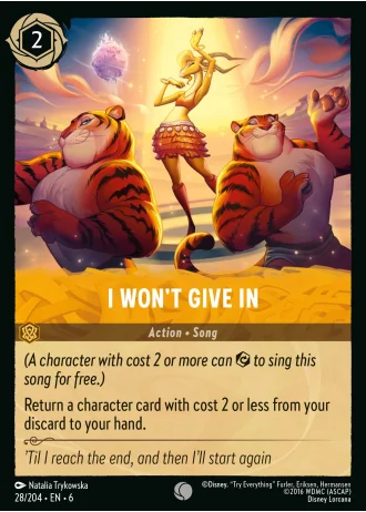 I Won't Give In #28/204 — Azurite Sea