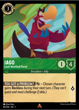Iago - Loud-Mouthed Parrot #80/204 — The First Chapter