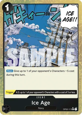 Ice Age (OP02-117) (Textured Foil) — One Piece The Best (PRB01)