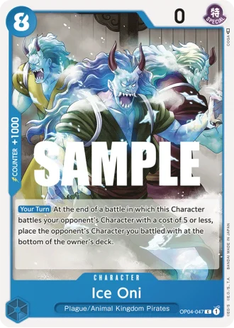 Ice Oni (OP04-047) — Kingdoms of Intrigue (OP04)