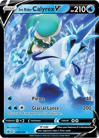 Ice Rider Calyrex V #045/198 — Holiday Calendar 2022