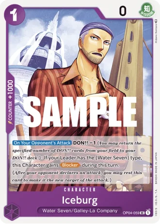 Iceburg (OP04-059) — Kingdoms of Intrigue (OP04)