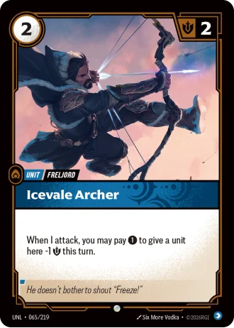 Icevale Archer #065/219 — Unleashed