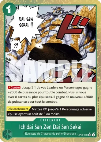 Ichidai San Zen Dai Sen Sekai (OP06-038) (Reprint) — ONE PIECE CARD THE BEST (PRB01)