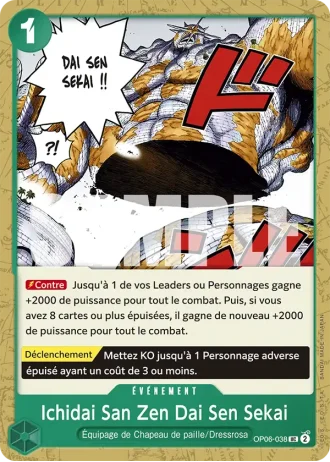 Ichidai San Zen Dai Sen Sekai (OP06-038) (Textured Foil) — ONE PIECE CARD THE BEST (PRB01)
