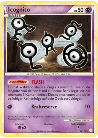Icognito #55/123 — HeartGold SoulSilver