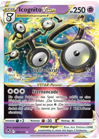 Icognito VSTAR #066/195 — Silberne Sturmwinde