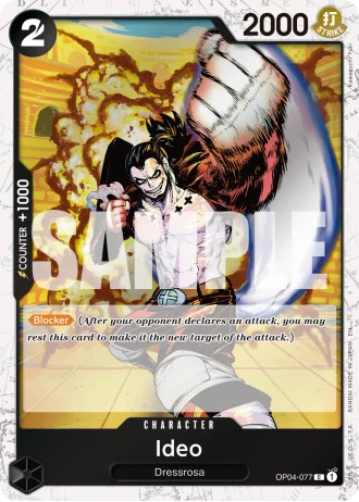 Ideo (OP04-077) (Pirate Foil) — One Piece Card The Best Vol.2(PRB02)