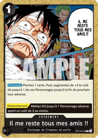 Il me reste tous mes amis !! (ST14-016) (Pirate Foil) — ONE PIECE CARD THE BEST vol.2 (PRB02)