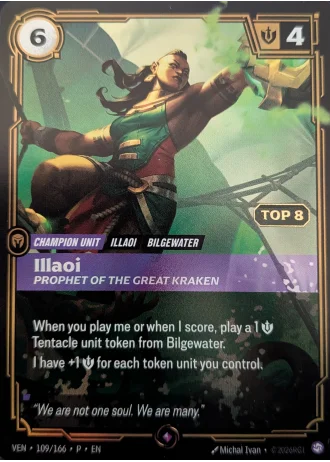 Illaoi, Prophet of the Great Kraken (Top 8) #109/166 — Organized Play Promos