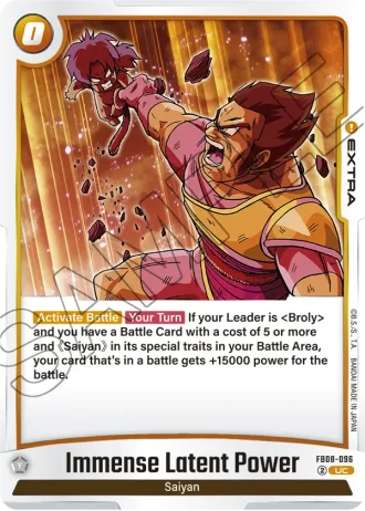 Immense Latent Power  FB08-096 — Saiyan's Pride (FB08)