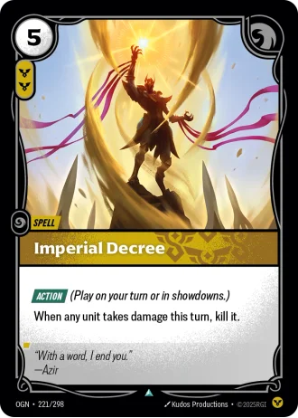 Imperial Decree #221/298 — Origins