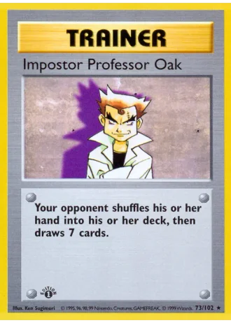Impostor Professor Oak #73/102 — Base Set