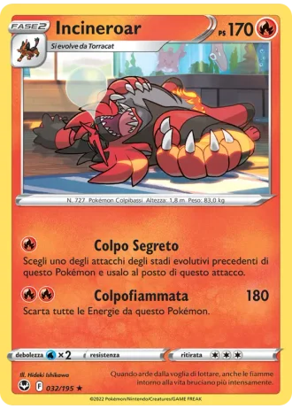Incineroar #032 — Tempesta Argentata