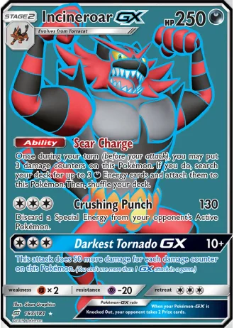 Incineroar GX #167 — Team Up