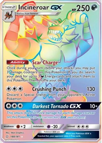 Incineroar GX #188/181 — Team Up