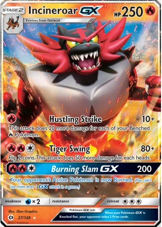 Incineroar GX #27 — Sun & Moon
