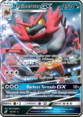 Incineroar GX #97/181 — Team Up