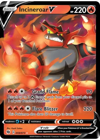 Incineroar V #8/73 — Champion's Path