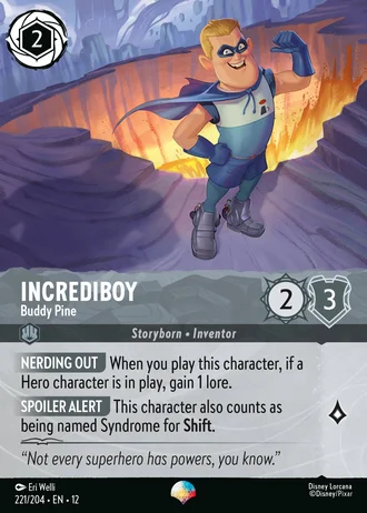 Incrediboy - Buddy Pine #221/257 — Wilds Unknown