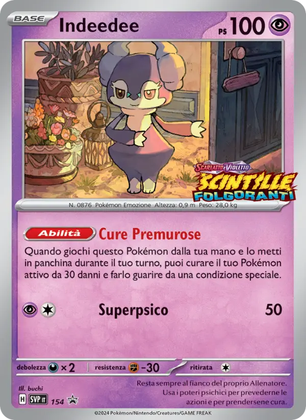 Indeedee #154 — Scarlatto e Violetto Promos