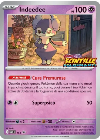 Indeedee #154 — Scarlatto e Violetto Promos