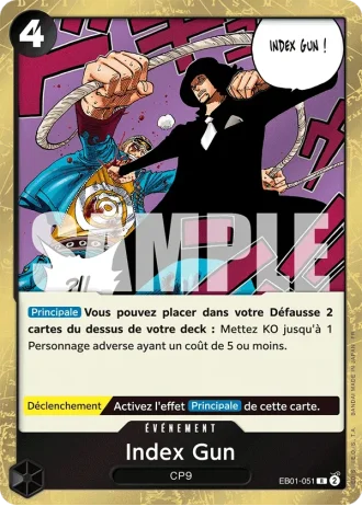Index Gun (EB01-051) (Reprint) — ONE PIECE CARD THE BEST vol.2 (PRB02)