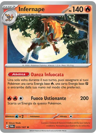 Infernape #033/167 — Crepuscolo Mascherato