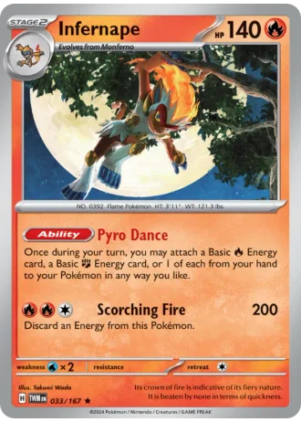 Infernape #033/167 — Twilight Masquerade