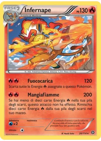 Infernape #20/114 — Vapori Accesi