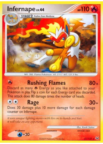 Infernape #31/127 — Platinum