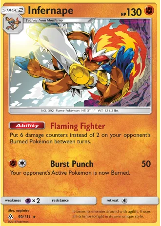 Infernape #59/131 — Forbidden Light
