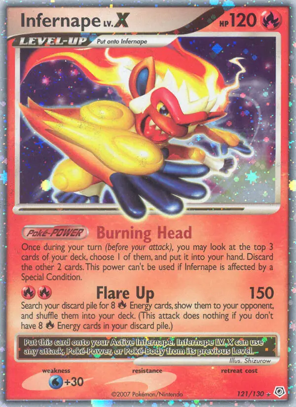 Infernape LIV.X #121 — Diamante & Perla