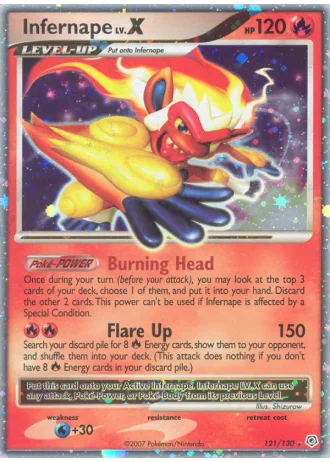 Infernape LIV.X #121/130 — Diamante & Perla