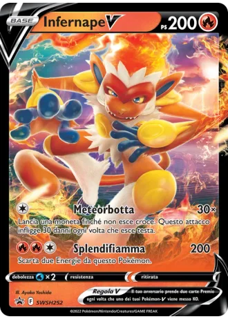 Infernape V SWSH252 — Spada e Scudo Promos