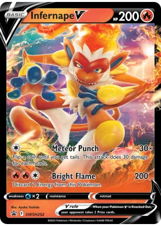 Infernape V SWSH252 — Sword & Shield Promos