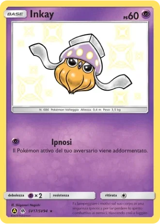 Inkay SV17/94 — Tesoro Cromatico (Destino Sfuggente)