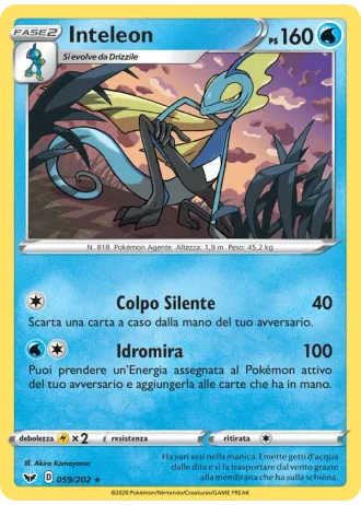 Inteleon #59/202 — Spada e Scudo
