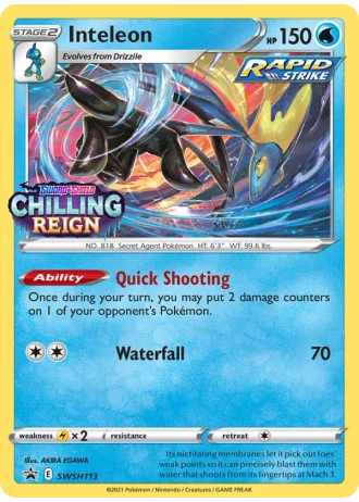 Inteleon SWSH113 — Sword & Shield Promos