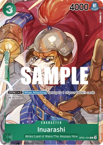 Inuarashi (OP01-034) (Alternative Art) — Romance Dawn (OP01)