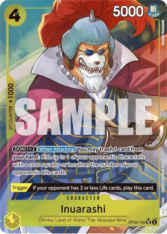 Inuarashi (OP06-100) (Full Art) — One Piece The Best (PRB01)