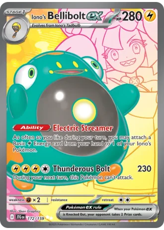 Iono's Bellibolt ex #172/159 — Journey Together
