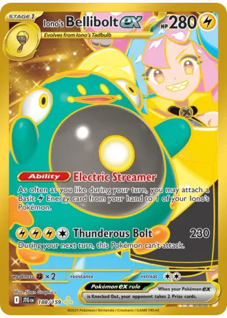 Iono's Bellibolt ex #188/159 — Journey Together