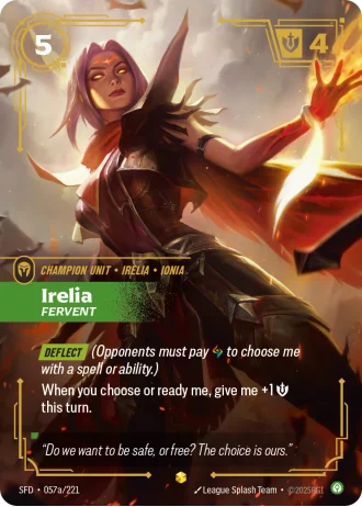 Irelia, Fervent #057a/221 — Spiritforged