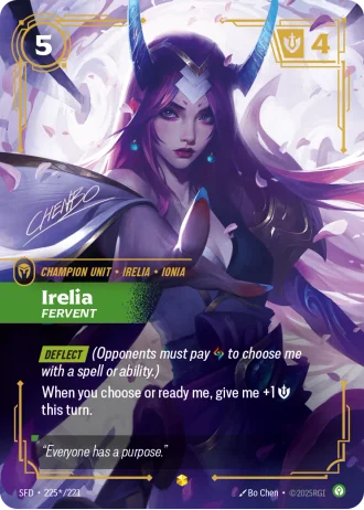Irelia, Fervent #225*/221 — Spiritforged