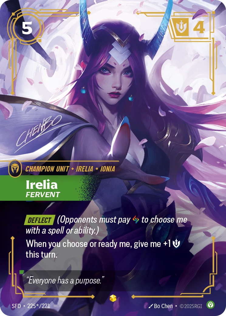 Irelia, Fervent #225s — Spiritforged