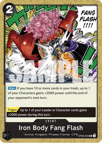 Iron Body Fang Flash (OP08-095) — Two Legends (OP08)