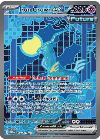 Iron Crown ex #158 — Prismatic Evolutions